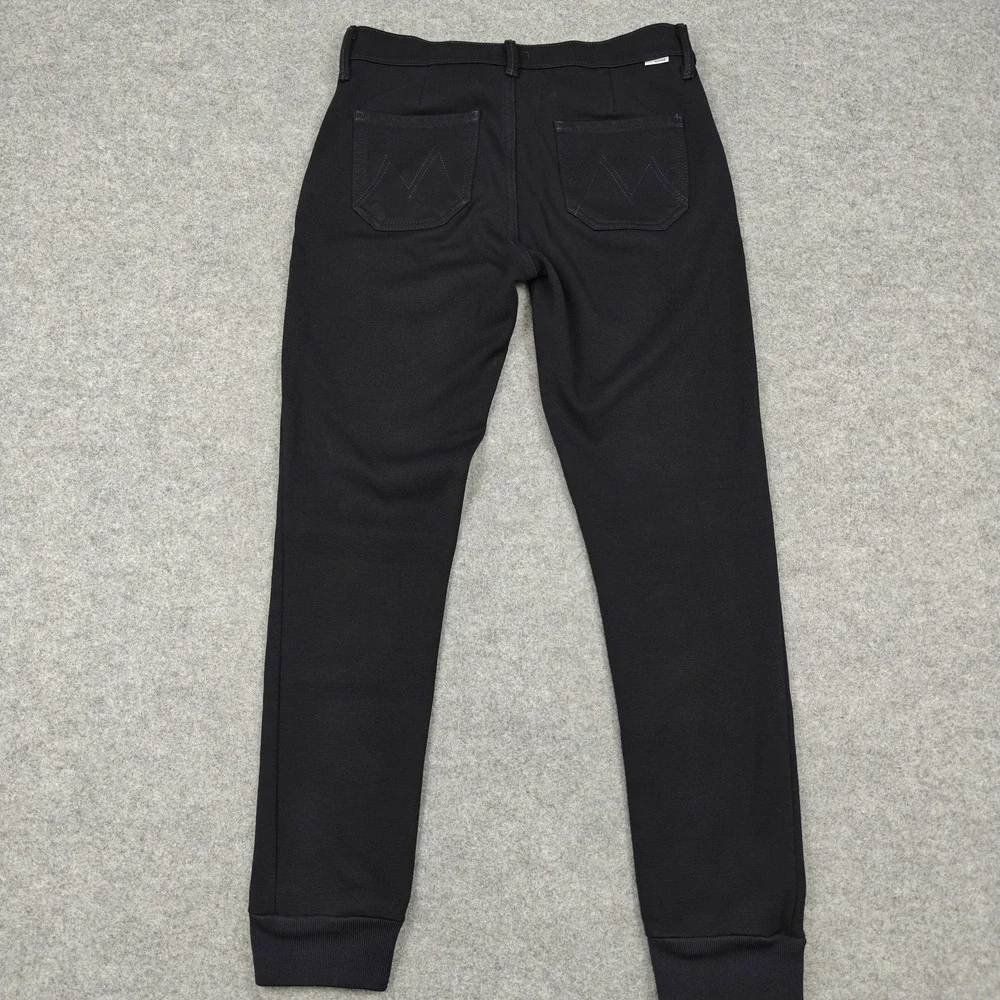 Mother Pants Womens 25 Blue Ponte‎ Pleated Trainer Jogger Cuffed Stretch USA